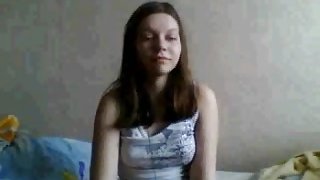 Sexy teen flashing her  tits pt 1