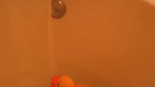 Babe strokes boyfriend's ramrod with feet