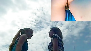 Hawt stair upskirt