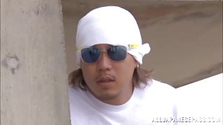 Naughty Japanese babe Ayaka Tomoda  masturbates