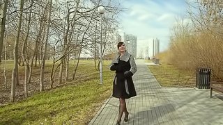 Stockings flashing in spring  by Jeny Smith