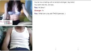 Omegle Jungle three : Hawt white  immature !