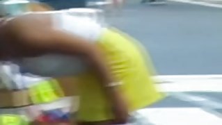 Street voyeur film with the hard nipples of a japanese girl