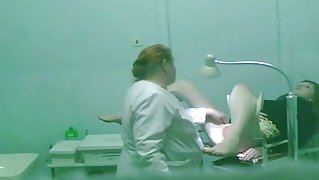 Video showing a medical exam of a gorgeous girl