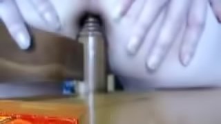 Bedpost up the tight asshole