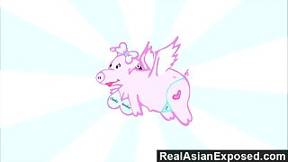 RealAsianExposed  Pretty Asian doll delivers the ultimate delight