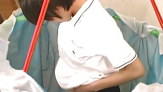Subtitled real Japanese teen sneezing and tickle teasing