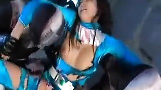 Foxy super hero is captured and gets her clothes ripped and