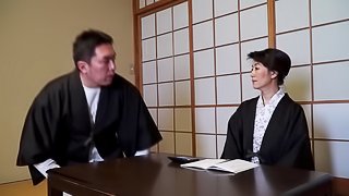 Submissive Japanese girl gets fucked right in a restaurant