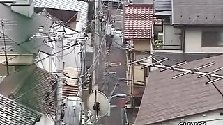 Almost bird's eye view voyeur made this sharking shuri video