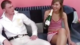 Two dicks in young bitch