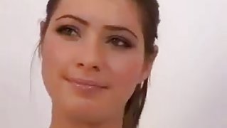 College girl  model pissed on