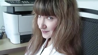 Teasing flat chested teenage harlot