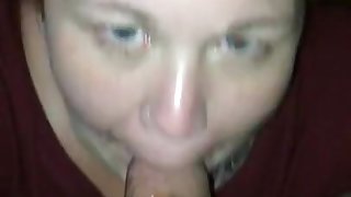 Bj and messy facial - cum whore training - 2