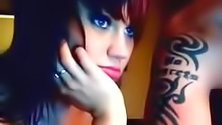 Young couple has webcam sex