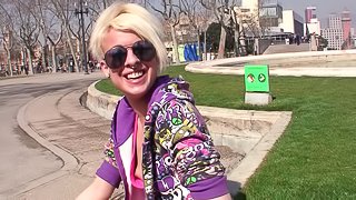 Pierced nose blonde girl in the mood for fat dick fucking