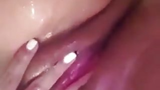 Arab girl in the shower playing with her pussy