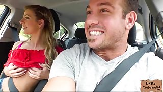 Bella Rose flashes tits for a stranger