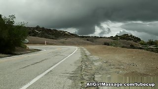 Jenna J Ross, Carmen Callaway in Step-Sisters Experiment Scene