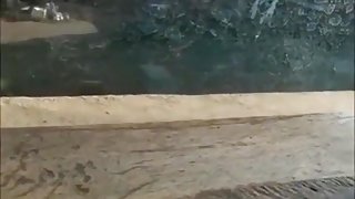 White party guy fucks an african girl with condom