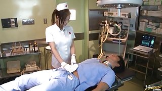 Emi Harukaze Lovely Asian nurse enjoys fucking