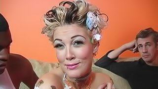 Black guy gets to fuck Candy Monroe in front of her boyfriend