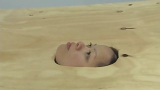 Face in the floor - foot worship and face trampling