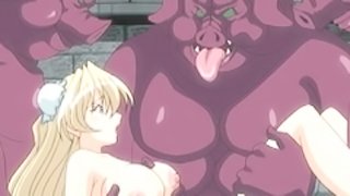 Hentai with bigtits monsters gangbanged and hot facial cum
