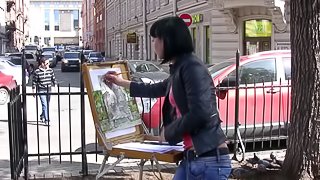 Stripping off each other's clothes to play with their twats