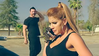 Big ass model in jeans smashed hardcore  lovely