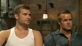 Connor Patricks takes big hard cock in his ass in bondage vid