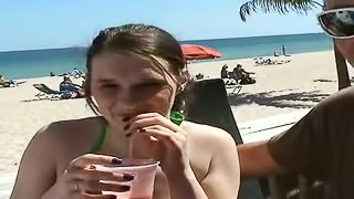 Sassy brunette is loving some huge cock in her possession