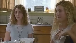 April Mullen and Three Other Blondes Changing in the Hotel Room