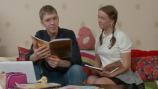 Smooth innocent looking teen girl likes anal sex with hung guys