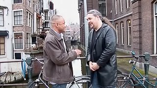 Blonde with huge boobs falls in love with Guiseppe's schlong