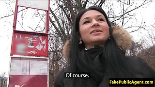 Pulled czech beauty cowgirl action in car