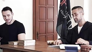 Judgement Day - Sexy Lawyer Negotiates Double Penetration