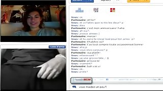 Chatroulette- 2 French Beauties Initiation to be sucked