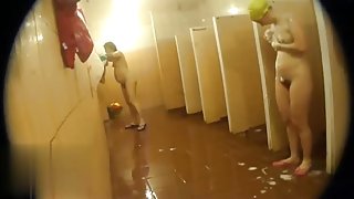 Hidden cameras in public pool showers 705