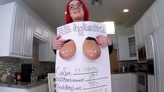 Busty redhead slut gets nailed so well