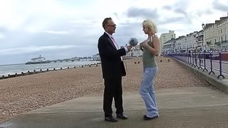 Ravishing hot ass blonde gets hammered doggy style until orgasm