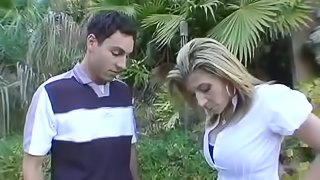 Ugly and busty milf is stunning from a cock in her snatch