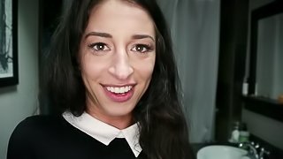 Teen Latina surprises BF after Church  Dagfs