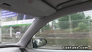 Euro blonde fucked on the cabs hood
