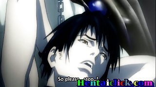 Tied up hentai gay slave hot jerked n fucked