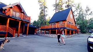 A romantic lesbian vacation with a couples massage and pussy eating