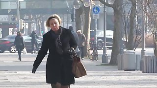 candid high heels nylon pantyhose mature womans