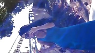 Sexy Big booty Armenia in blue dress