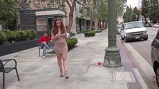 White girlfriends visit a gloryhole and share the big black cock