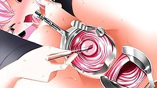 Anime Girl Playing With Huge Dildos